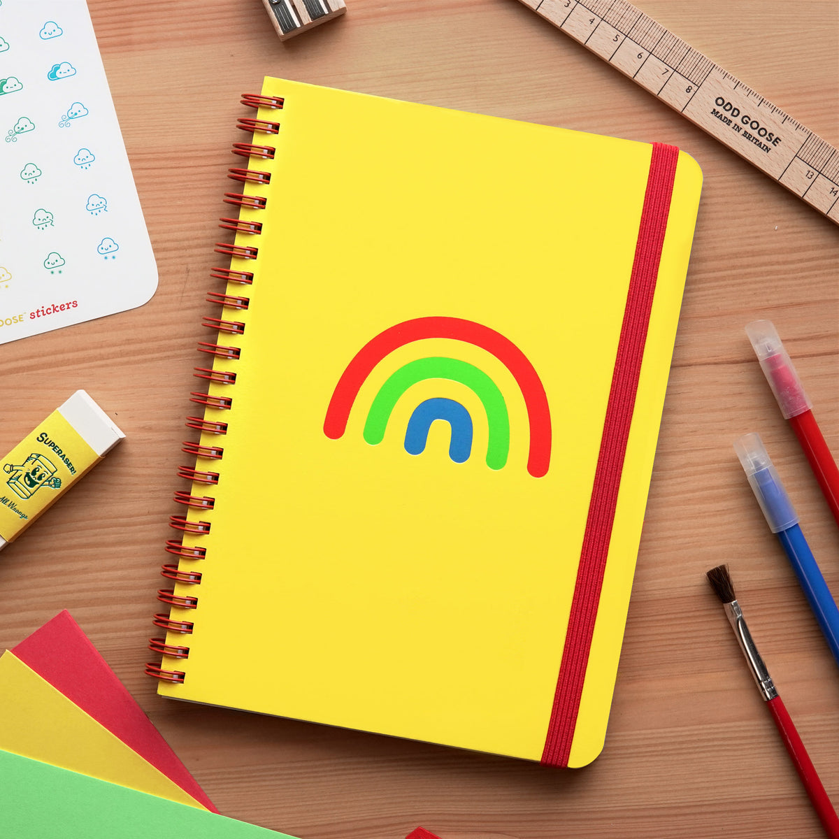 Funky Rainbow Notebook – Odd Goose